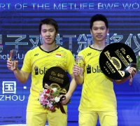 Kevin/Marcus Kembali Naik Podium China Open